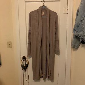 Chaser dust rose long sleeve cardigan sweater